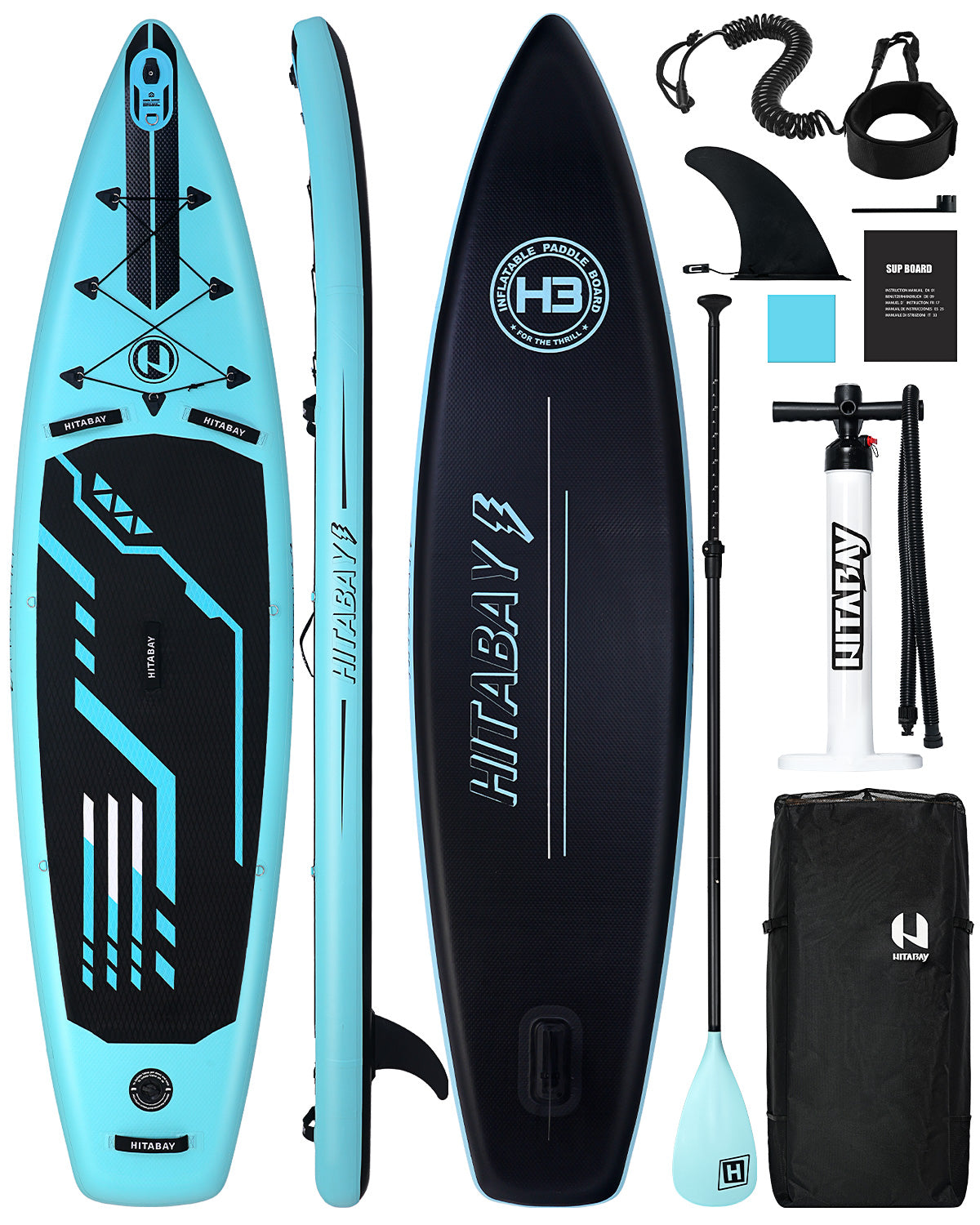 paddle board Lighting Blue SUP board